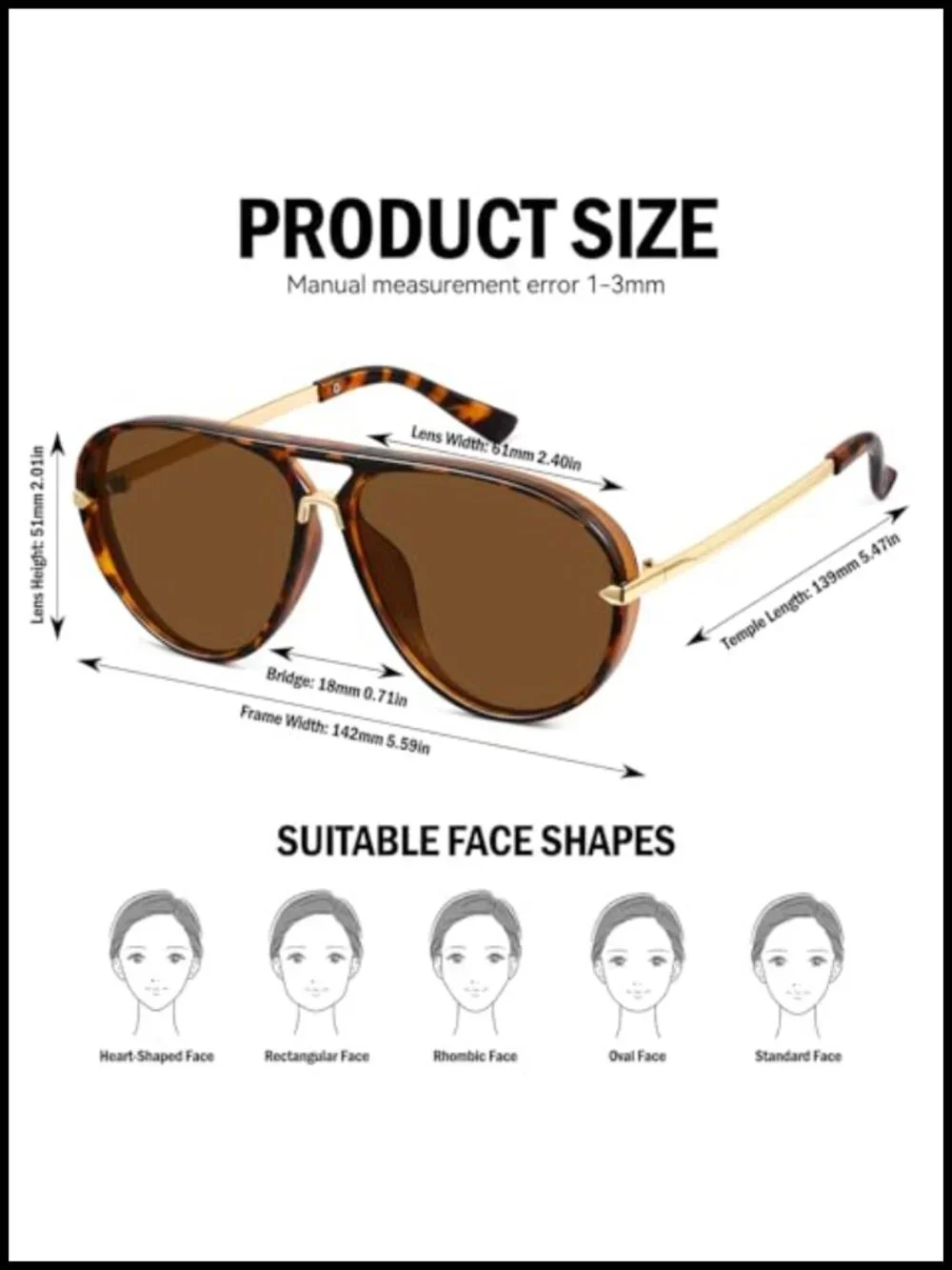 Oversized Aviator Sunglasses Women Retro Y2K UV400 Driving Shades